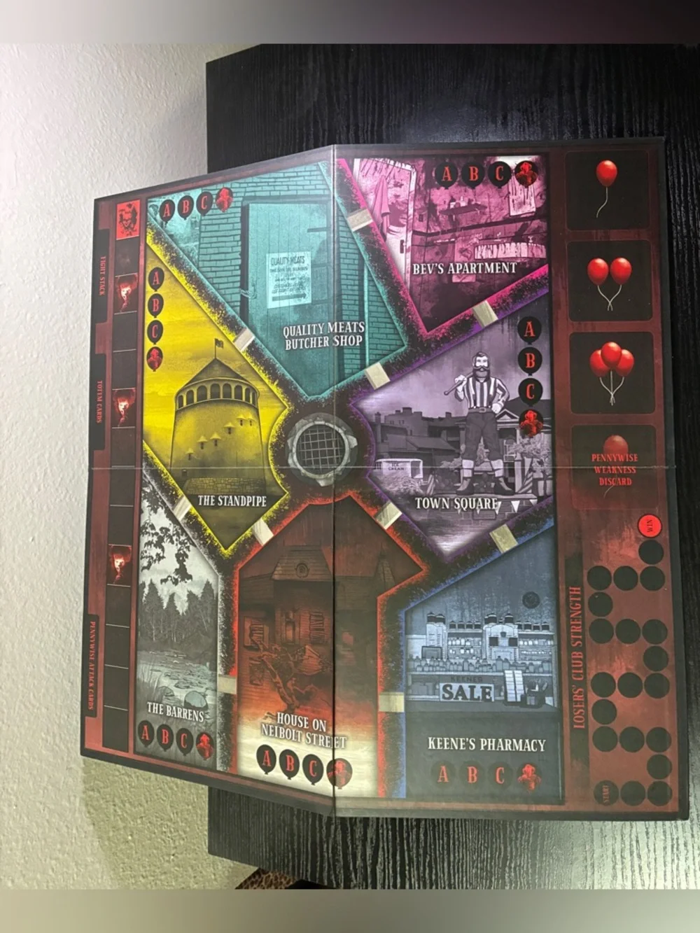 Evil Below Board Game IT Stephen King Pennywise Halloween Party 100% Complete